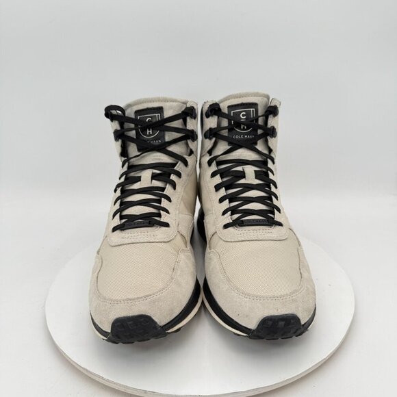 Cole Haan Grandpro Men Size 11.5M C30598 Light Grey Suede Black Hiker Boot - Picture 2 of 12